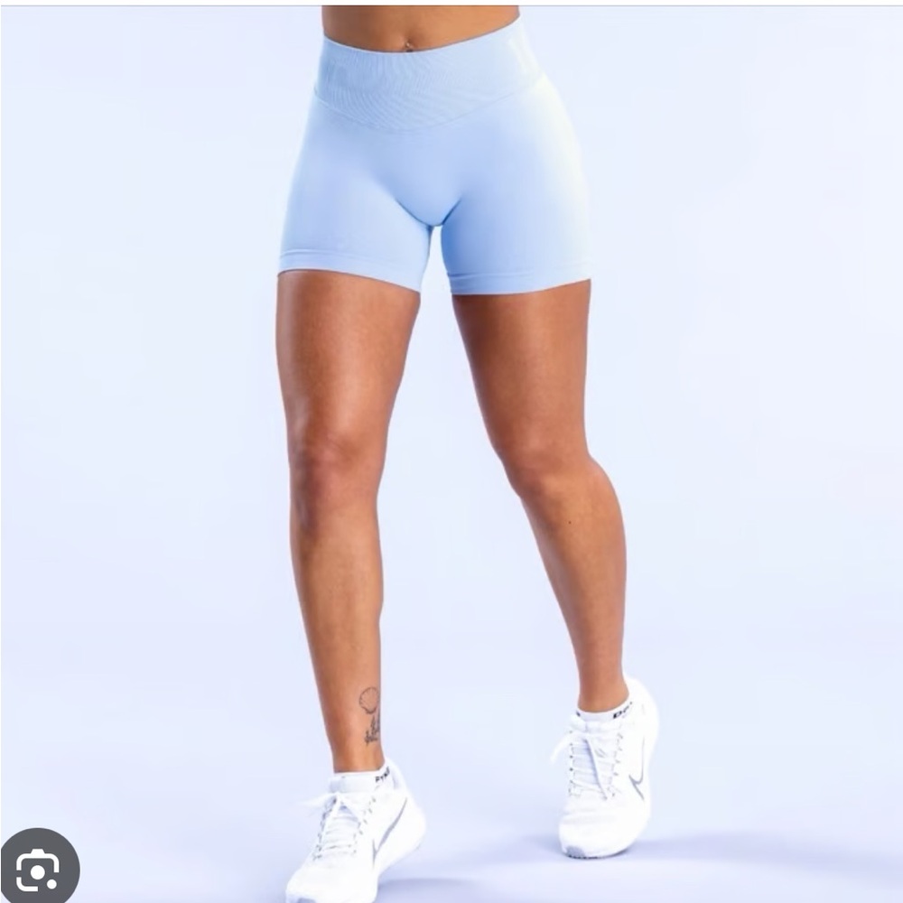 Women's Light Blue Bike Shorts
